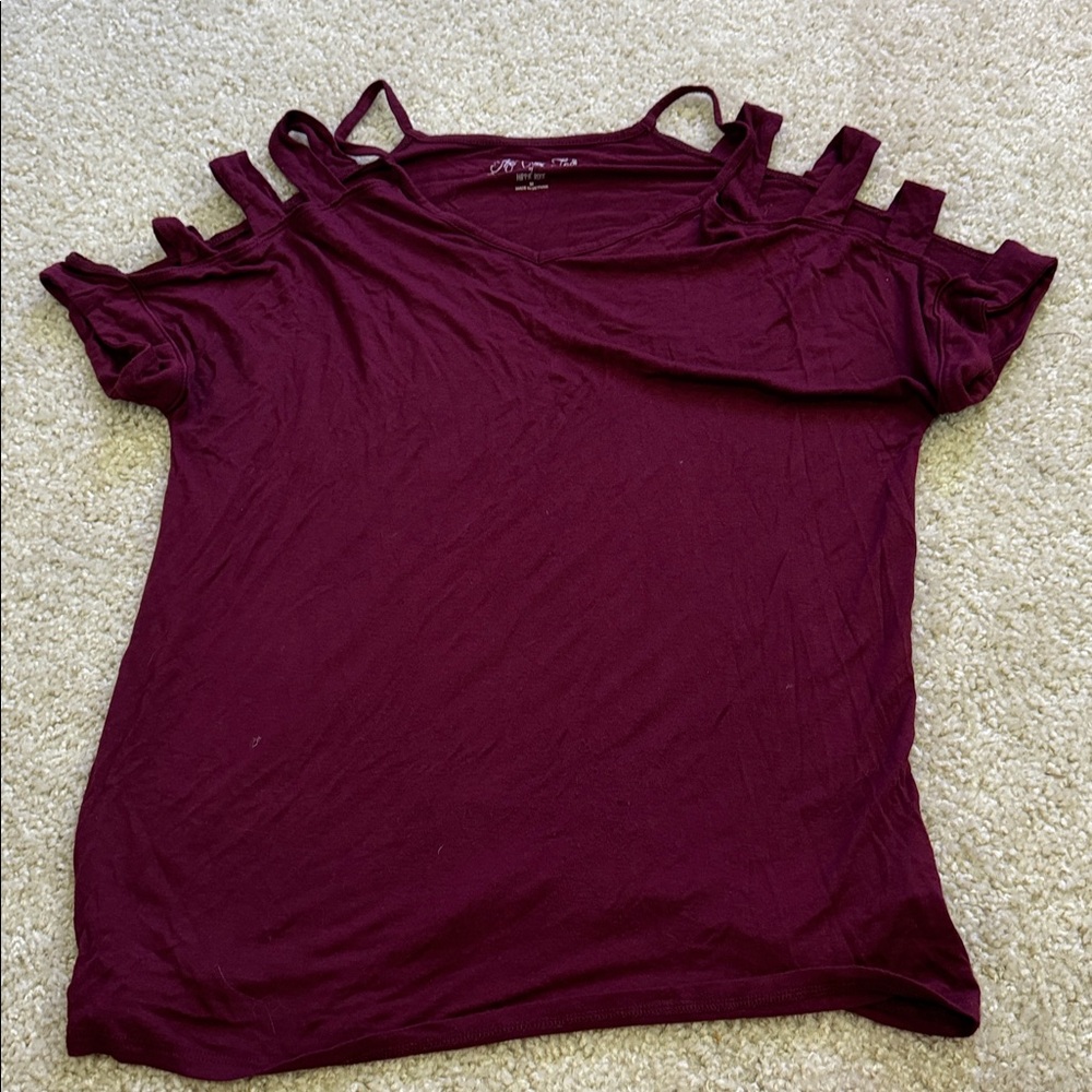 Hippie Rose Cozy Tee in Rich Purple